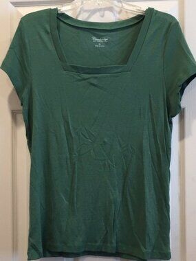 Goods short-sleeved cotton blend top